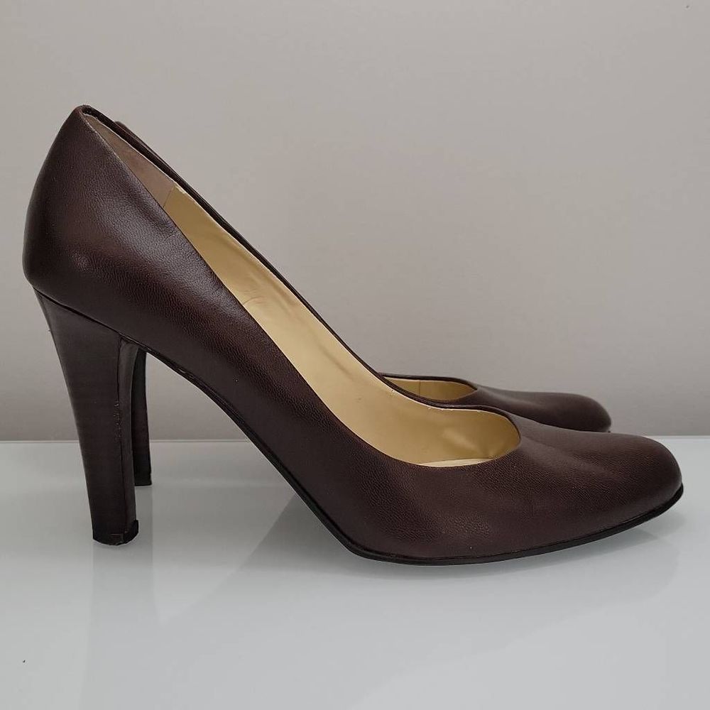 Lauren Ralph Lauren Chocolate Brown Zamora Heels Pumps Women's Size 9 Capsule